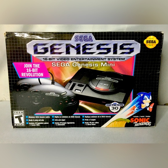Other - Sega Genesis Mini Gaming Console 🎮 | with 40+ games installed | 16-bit system